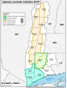 The Uplands to Lowlands Climate-Resilient Cores and Connectors map