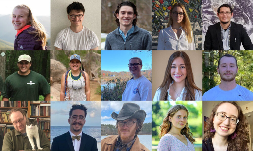 Participant portrait grid for the 2022 ALPINE Summer Institute on land protection.